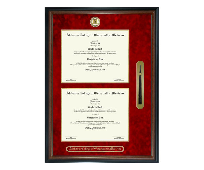 Alabama College of Osteopathic Medicine Diploma Frame (DSNT)