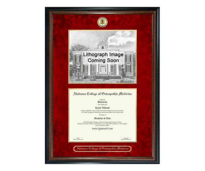 Alabama College of Osteopathic Medicine Diploma Frame (SNL)