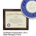 Allegheny Wesleyan College Certificate with Frame