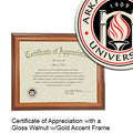 Arkansas State University Certificate with Frame