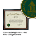 Arkansas Tech University Certificate with Frame