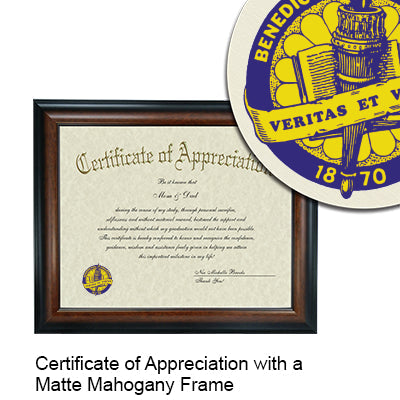 Benedict College Certificate with Frame
