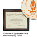 Buffalo State College Certificate with Frame