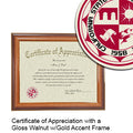 California State University, Northridge Certificate with Frame