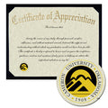 Cameron University Certificate of Appreciation
