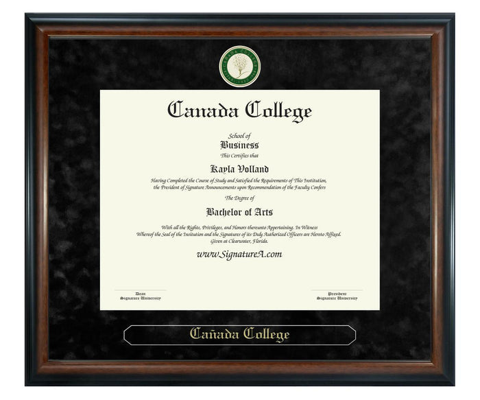 Canada College Diploma Frame (SN)