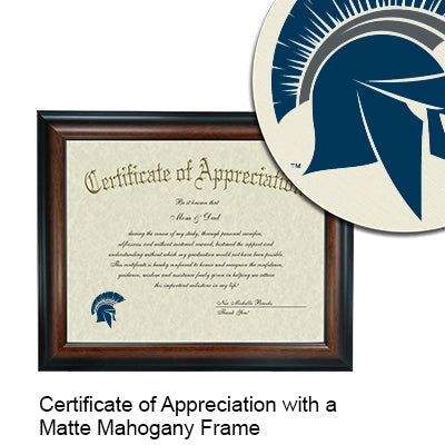Case Western Reserve University Certificate with Frame