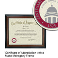 Centenary College of Louisiana Certificate with Frame