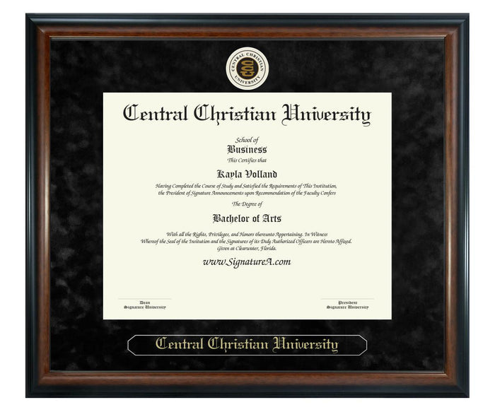 Central Christian University Diploma Frame (SN)