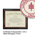 Chapman University Certificate with Frame