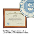 Charlotte School of Law Certificate with Frame