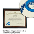 Chowan University Certificate with Frame