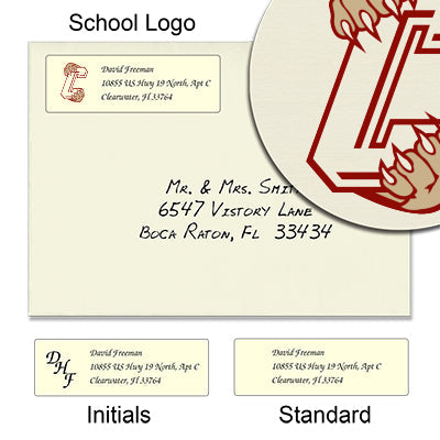 College of Charleston Return Address Labels