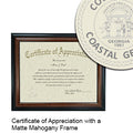 College of Coastal Georgia Certificate with Frame