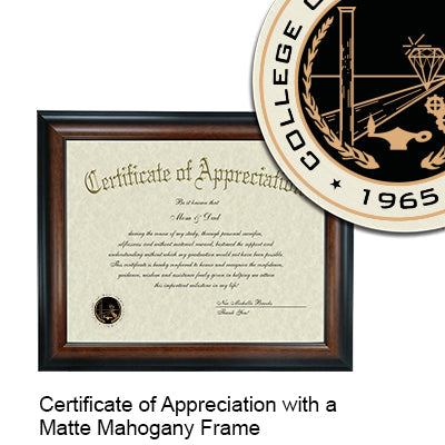 College of Southern Idaho Certificate with Frame