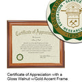 Colorado State University Certificate with Frame