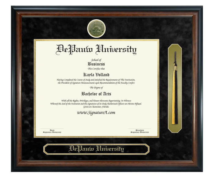 DePauw University Diploma Frame (SNT)