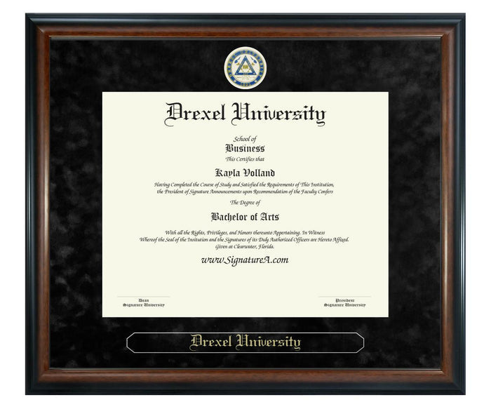 Drexel University Diploma Frame (SN)