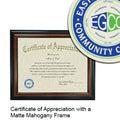 Eastern Gateway Community College Certificate with Frame
