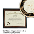 Eastern Shore Community College Certificate with Frame
