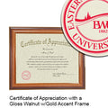 Eastern Washington University Certificate with Frame