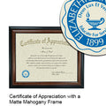 Elizabethtown College Certificate with Frame
