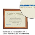 Embry-Riddle Aeronautical University Certificate with Frame
