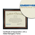 Embry Riddle Aeronautical University-Prescott Certificate with Frame