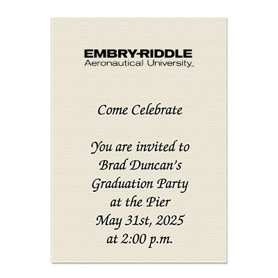 Embry Riddle Aeronautical University-Prescott Personal Notecard