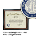 Florida Coastal School Of Law Certificate with Frame
