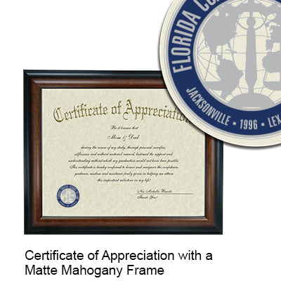 Florida Coastal School Of Law Certificate with Frame