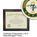 Florida Gateway College Certificate with Frame
