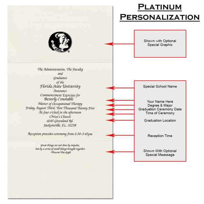 Florida State University College of Law Announcement (Platinum Style College of Law)