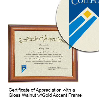 Fort Lewis College Certificate with Frame