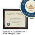Galen College of Nursing Certificate with Frame