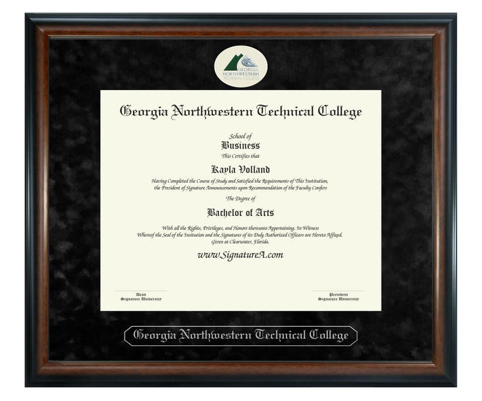 Georgia Northwestern Technical College Diploma Frame (SN)