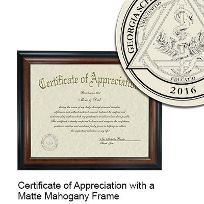 Georgia School of Orthodontics Certificate with Frame