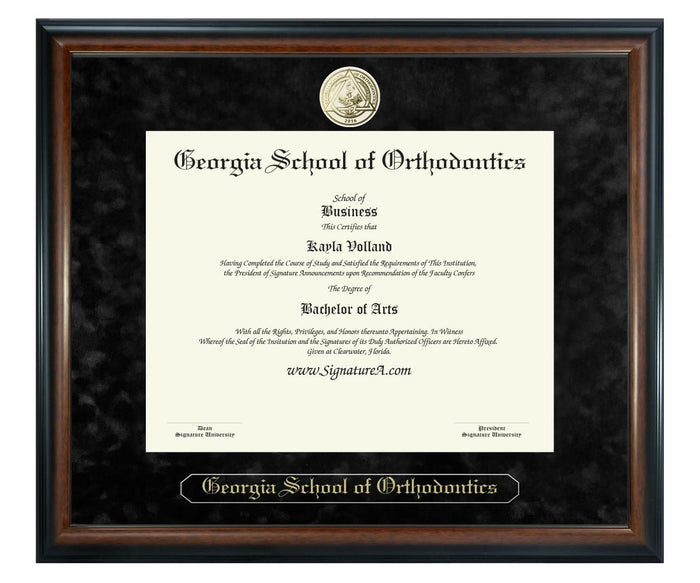 Georgia School of Orthodontics Diploma Frame (SN)