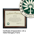 Hampshire College Certificate with Frame