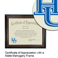 Hampton University Certificate with Frame