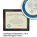 Highline College Certificate with Frame