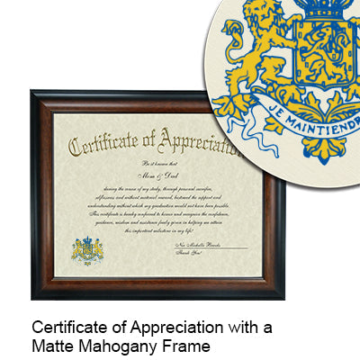 Hofstra University Certificate with Frame