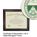 Hollins University Certificate with Frame