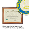 Indiana State University Certificate with Frame