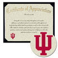 Indiana University Certificate of Appreciation
