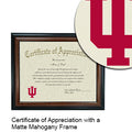 Indiana University Certificate with Frame