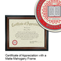 Indiana University School of Law - Indianapolis Certificate with Frame
