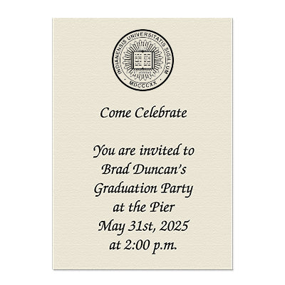 Indiana University School of Law - Indianapolis Personal Notecard