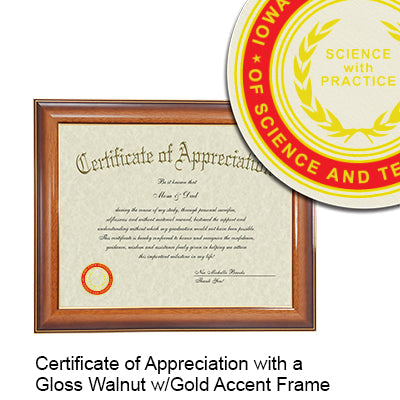 Iowa State University Certificate with Frame