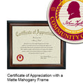 John Tyler Community College Certificate with Frame